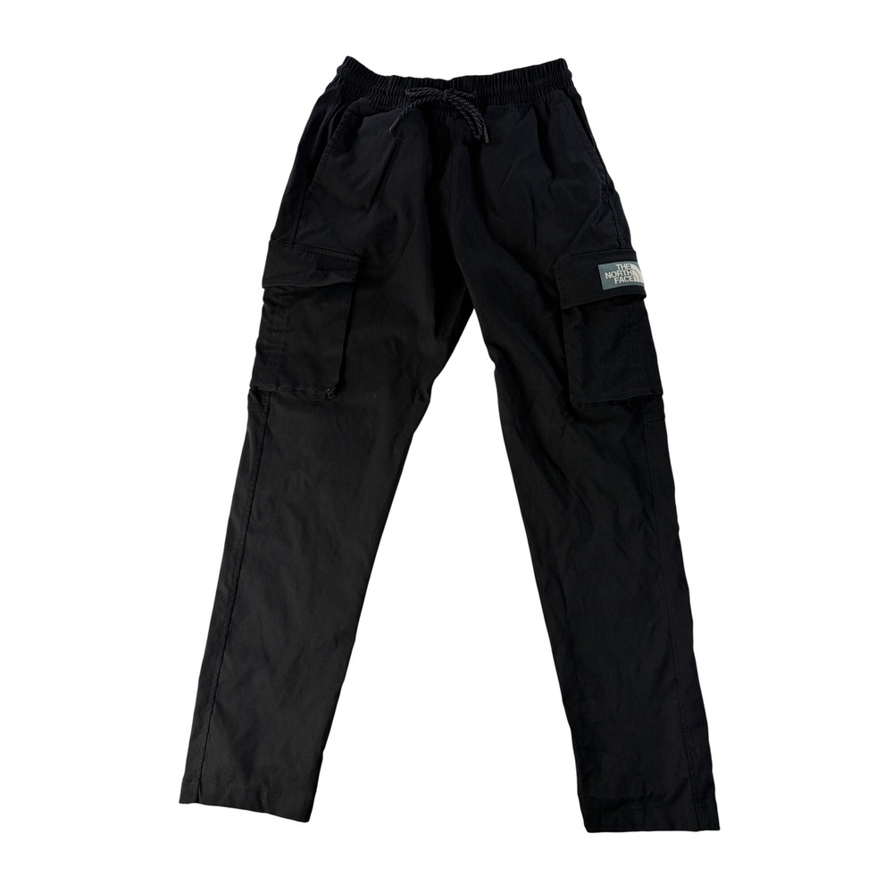 The North Face Cargo Pants Youth Size M Zawn Black Elastic Waist Drawstring